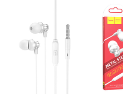 Наушники HOCO M98 Delighted metal universal with microphone (серебристый)