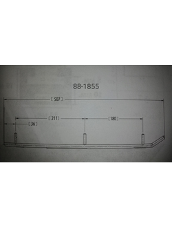 Коньки SPI 88-1855 для снегохода Yamaha VK540 (1995-2004) VENTURE 480 (1995-1998) и др. (88T-23731-00-00, 88T-23731-00-XX, 8AC-23731-00-00)