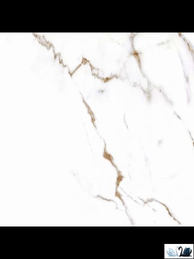 Керамогранит Stellare Ceramica Carrara Bronze 60x60 см белый матовый