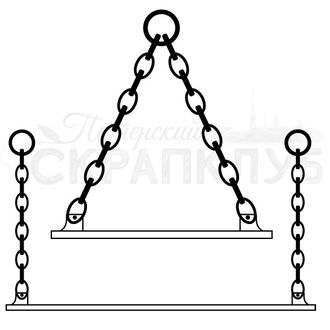 ФП штамп &quot;Полки с цепочками&quot;