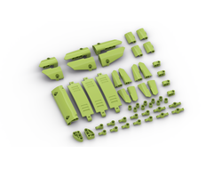 Комплект оригинальных панелей LEGO Technic 52 шт., Lime