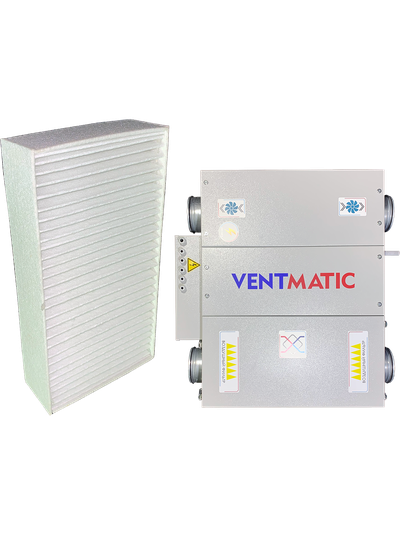 ФИЛЬТР-КАССЕТА ДЛЯ ПОДВЕСНОЙ КОМПАКТНОЙ ПРИТОЧНО-ВЫТЯЖНОЙ УСТАНОВКИ С ПЛАСТИНЧАТЫМ РЕКУПЕРАТОРОМ И ЭЛЕКТРОНАГРЕВОМ СЕРИИ VMPVU-E-PR