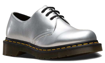 DR.MARTENS 1461 METALLIC CHROME PAINT SILVER