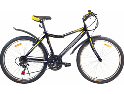 PIONEER OPTIMA 26'' Чёрный-желтый (21 скорость, V-brake)