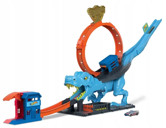 Набор игровой Hot Wheels City T-Rex Loop And Stunt Playset HKX42