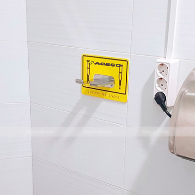 Крючок-держатель для трости и костылей, М10, нержавеющая сталь