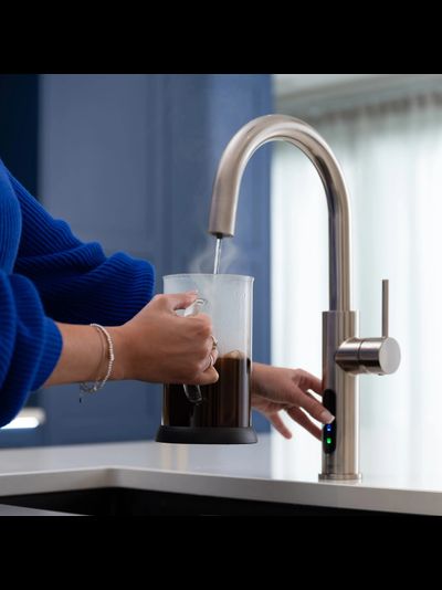 Система мгновенного кипячения воды с газацией и охлаждением 5в1 AQUAHOT ASPEN BN (нержавеющая сталь)