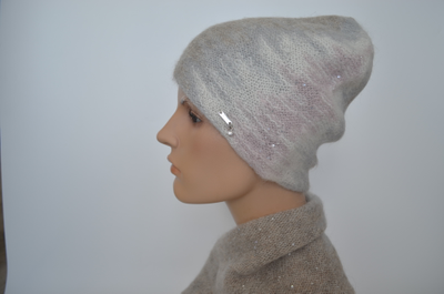 Шапка Vizio 1643 бежевая