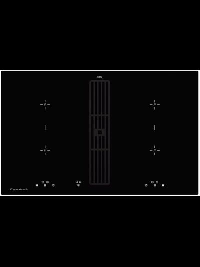 Индукционная варочная панель с вытяжкой Kuppersbusch KMI 8500.0 SR Black Velvet