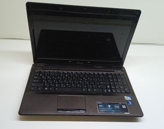 Неисправный ноутбук Asus K52F (матрица 15,6&#039; LED 40 pin/процессор Intel Pentium P6200 X2 2,13Ghz /видеокарта Intel HD Graphics/нет ОЗУ, СЗУ, АКБ, HDD). Включается