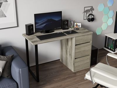 Стол С-401 дуб эвок/дуб сонома темный