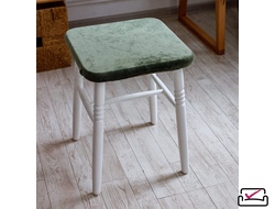 Чехол на табурет Велюр Оливковый  (2 ШТУКИ). Россия