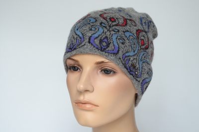 Vizio Италия 1036 CY шапка серая 4 цвет