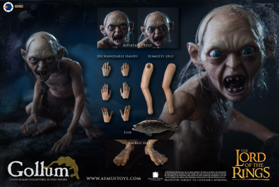 Голлум (Властелин Колец, Хоббит) - КОЛЛЕКЦИОННАЯ ФИГУРКА 1/6 Gollum (LOTR030G) - Asmus toys