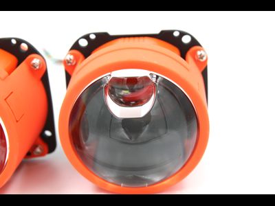 Билед модули M01 PRO, 2.5 дюйма, 12v, 5500К, с подсветкой красного цвета Devil Eyes (комплект, 2шт)