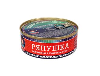 Ряпушка (обжар. в томат. соусе) 240 гр ГОСТ 16978-99 срок годности: 24 мес (ключ)