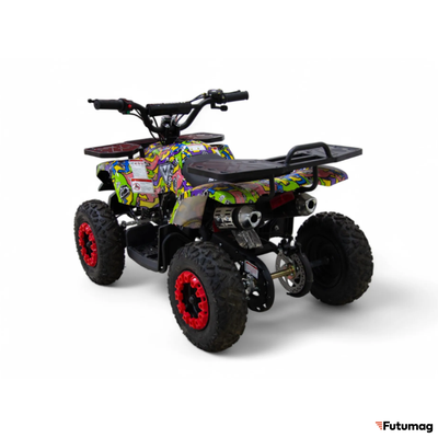 Детский квадроцикл MOTAX GRIZLIK mini ES граффити