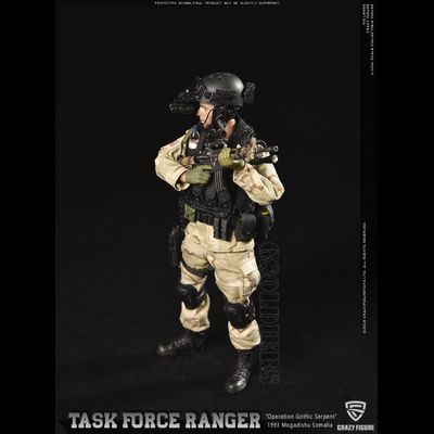 Сержант отряда "Дельта" военного спецназа  США ("Падение Черного Ястреба") - Коллекционная фигурка 1/12 scale US Delta Special Force - master sergeant (LW005) - Crazy Figure