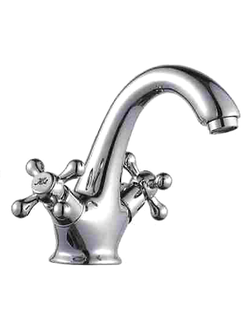 110 Смеситель для раковины D110810 1/2 кер., ручка крест, (латунь) 110810