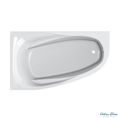 Astra-Form ванна Селена Solid Surface левосторонняя 170/100 см белая матовая