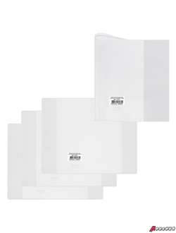 Обложка ПВХ для учебника и тетради А4, контурных карт, атласов, прозрачная, плотная, 120 мкм, 292×442 мм, «ДПС». 221564