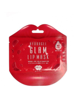 Патч для губ с экстрактом розы [BeauuGreen] Hydrogel Glam Lip Mask Rose