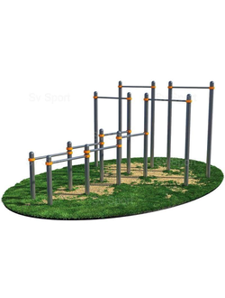 Спортивный комплекс Sv Sport Workout турники - брусья ВОРК14