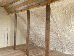 Утепление мансарды пенополиуретаном