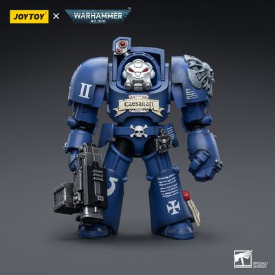 Терминатор Ультрамаринов (Warhammer 40k) - КОЛЛЕКЦИОННАЯ ФИГУРКА 1/18 Ultramarines Terminators Brother Caesaran (JT6694) - JOYTOY