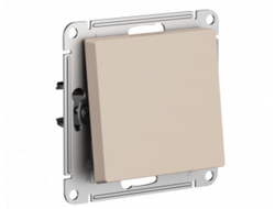 Выключатель 1-клавишный, песочный, серия AtlasDesign