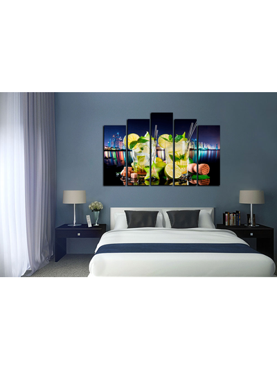 Модульная картина &quot;Вечер с мохито&quot;