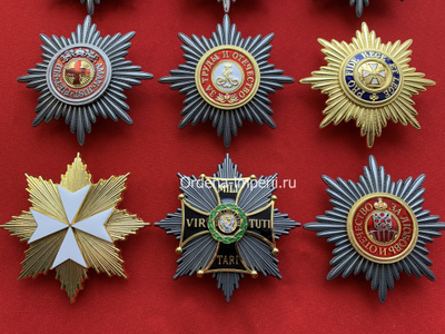 Коллекция звезд орденов Российской Империи, 9 штук без повторов!" Копии LUX!
