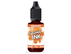 алкогольные чернила Cernit alcohol ink, цвет-orange 752 (оранжевый), объем-20 мл
