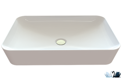 Раковина Creavit Ultra UL060.G0000 UL060-00MB00E-0000, накладная, матовая поверхность, жемчужно-белого цвета