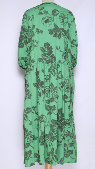 Платье - рубашка "РОЗЫ ЧЁРНЫЕ" джинс, бежевое, морская волна, св.бежевое, желтое, лайм, зеленое, бирюзовое до р.52