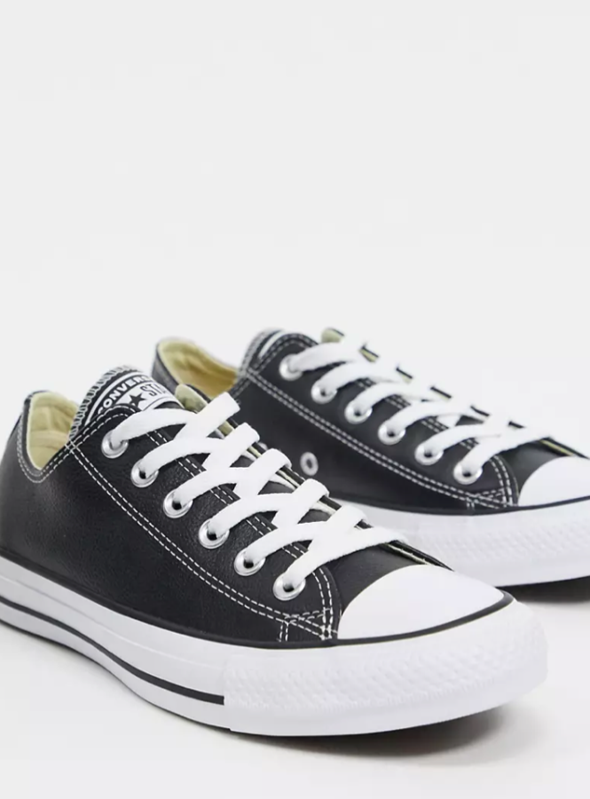 Кеды Converse кожаные черные низкие со скидкой до 70%