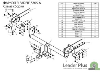 ТСУ Leader Plus для Subaru Forester (2012-2019), S305-A