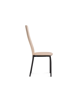 Стул на металлокаркасе Mirilis ваниль / темный мусс