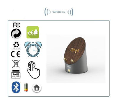 KAWOO индукционный динамик - держатель телефона, Табло времени, будильник, Bluetooth динамик