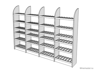 Cтеллаж для вина Master Cave - 4 модуля