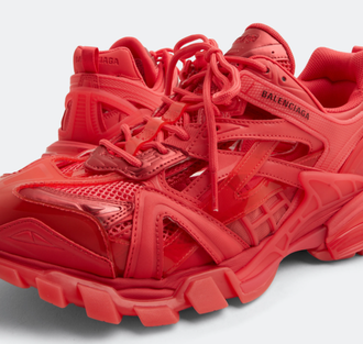 All red balenciaga shoes sales