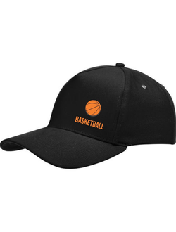 Кепка c козырьком черная (мяч классический)