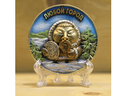 МАГНИТ ЛИТОЙ ХАНТ С БУБНОМ ЦВЕТНОЙ, ОПТ