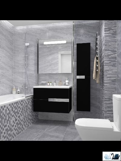 Плитка настенная Laparet Pegas серый 20 х 60 см