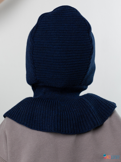 Шапка-шлем 24201-01 х/б подклад, темно-синий 46-48