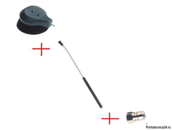 Щетка вращающаяся в сборе 700мм; вход  нипель ARS 350.