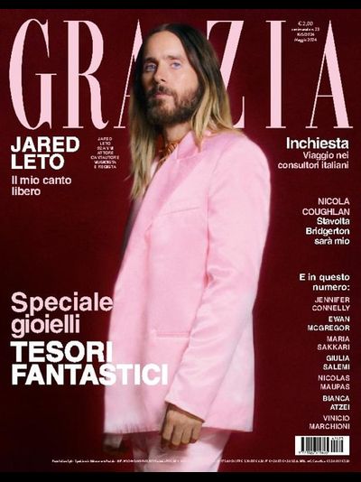 Grazia Italia Magazine Jared Leto Cover, Иностранные журналы в Москве, Intpressshop