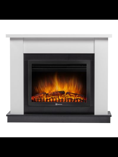 Каминокомплект:Очаг Electrolux EFP/P-2720RLS, портал Canto 25 белый
