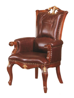 КРЕСЛО ОФИСНОЕ НА НОЖКАХ CARPENTER216 (КОЖА)  (L66,5*P88,5*H119,5)