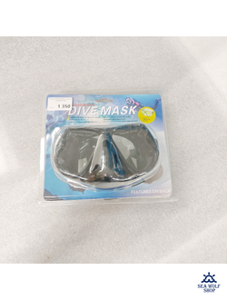 Маска для дайвинга DIVEMASK 2х линз. силикон б/б